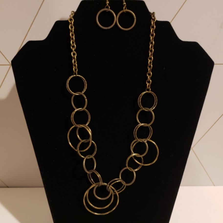 Ringing relic brass on sale necklace